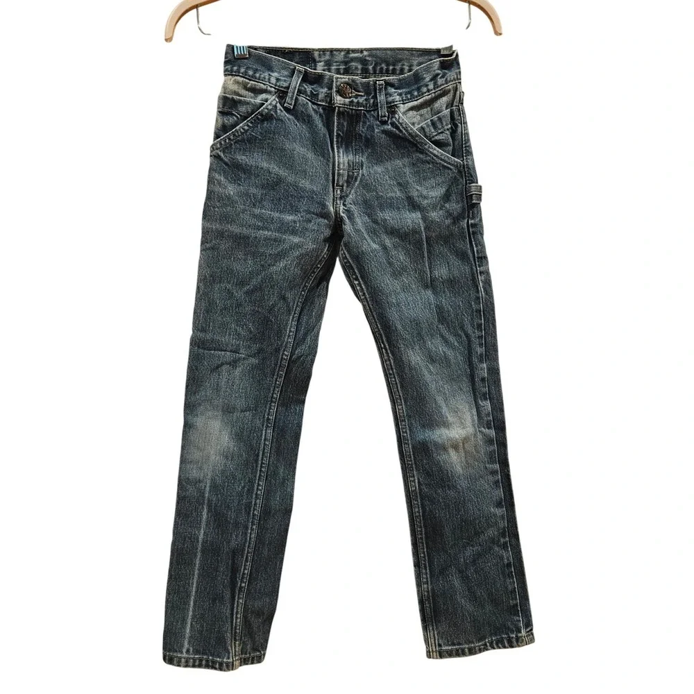 Vintage Levi's‎ 511 Kids Jeans Blue Denim Carpenter Style Size 26x26.5